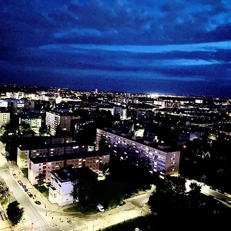 Luksusowy Z Widokiem, Basenem I Sauna Hanza Tower 19th Floor アパート *