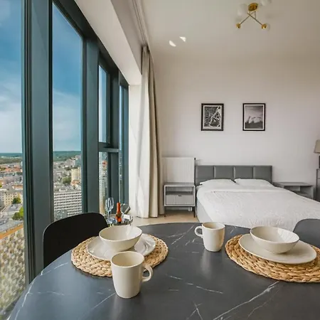 Apartament Luksusowy Z Widokiem, Basenem I Sauną Hanza Tower