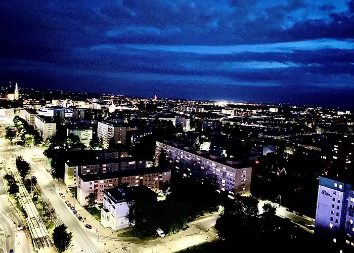 Luksusowy Z Widokiem, Basenem I Sauna Hanza Tower 19th Floor Appartement *