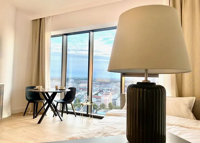 Luksusowy Z Widokiem, Basenem I Sauna Hanza Tower 19th Floor Szczecin