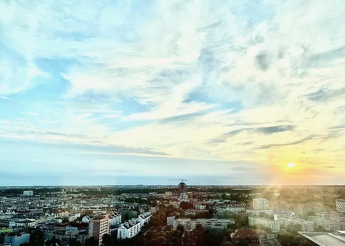 Apartament Luksusowy Z Widokiem, Basenem I Sauną Hanza Tower *