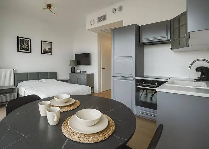 Luksusowy Z Widokiem, Basenem I Sauną Hanza Tower *